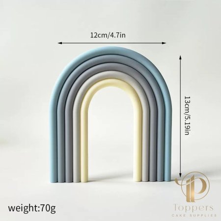 ازرق مع رمادي